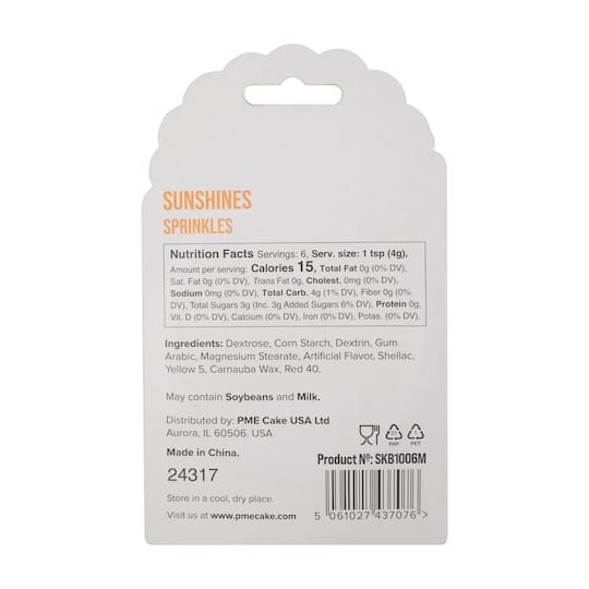 PME Cake Sweet Street® Sunshines Sprinkles